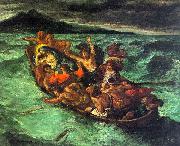 Eugene Delacroix Christ on the Lake of Gennesaret oil